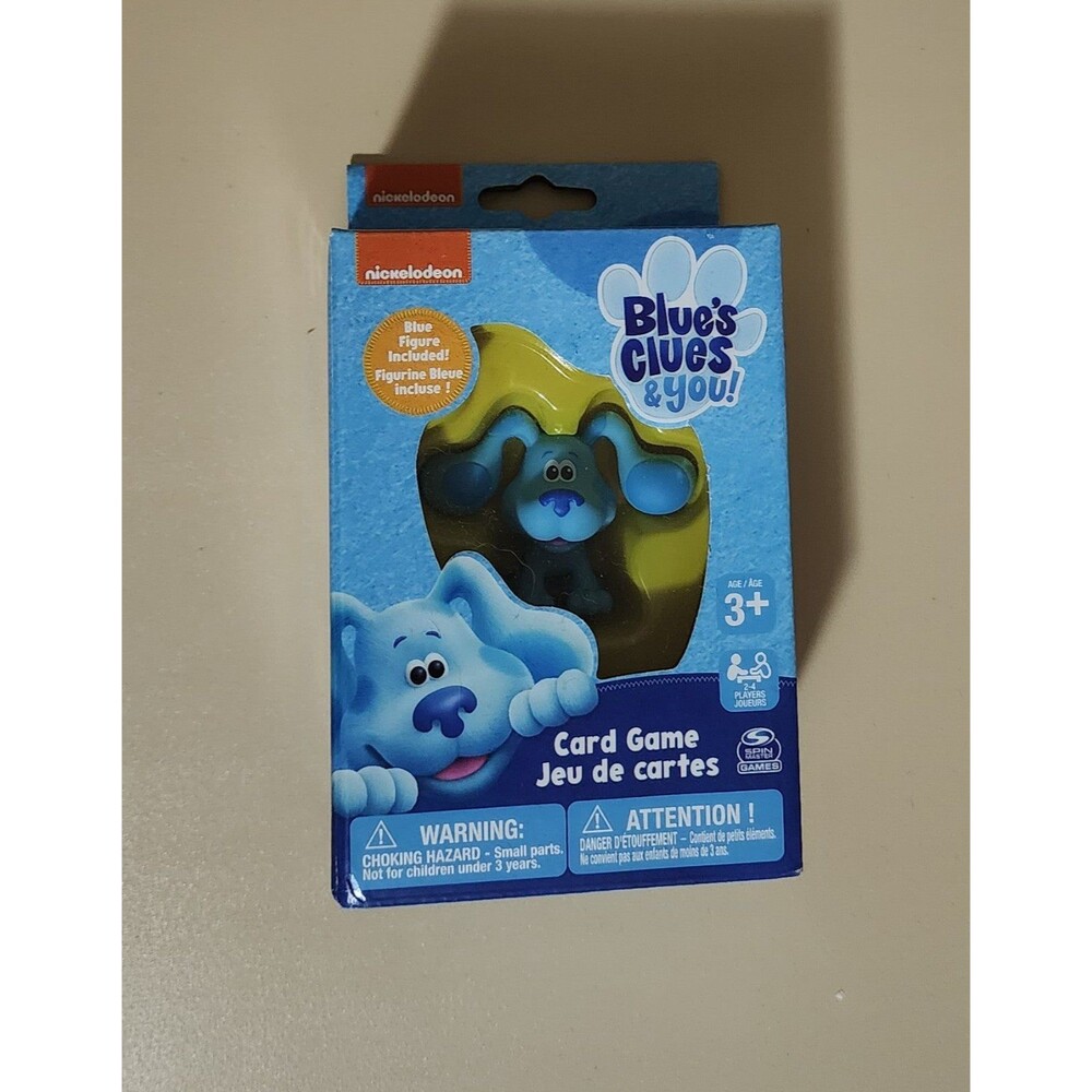 Blue’s Clues Card Game With Figure, Families and Kids AGES 3 AND UP